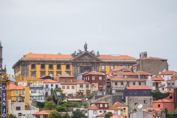 Naklejka na ściany i meble Porto, Portugal - July 2017. Cityscape, Porto, Portugal old town is a popular tourist attraction of Europe.