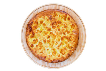 ossetian pie on a white