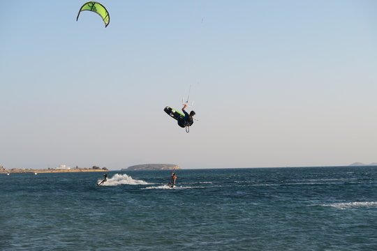 kite surf, paros, gr&egrave;ce