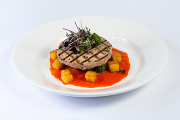 Food styling, gourmet, dish 