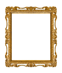 Old wooden picture frame