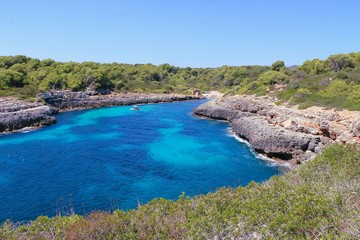 Blick auf die Bucht Cala Brafi, einheimischer Geheimtipp auf Mallorca