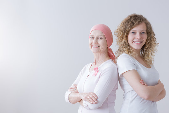 Breast cancer mother staying positive