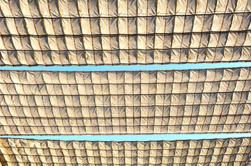 Canvas awnings in the streets of Seville, Spain