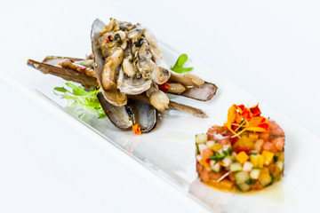 Food styling, gourmet, dish 