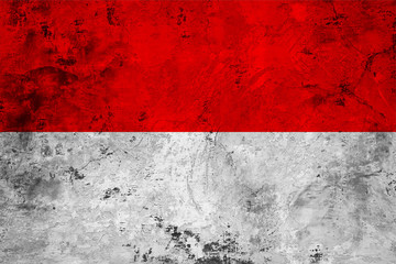 Flag of the Indonesia close up