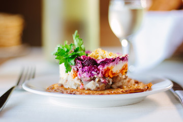 Fresh beet salad