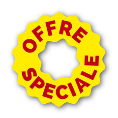TAMPON OFFRE SPECIALE JAUNE
