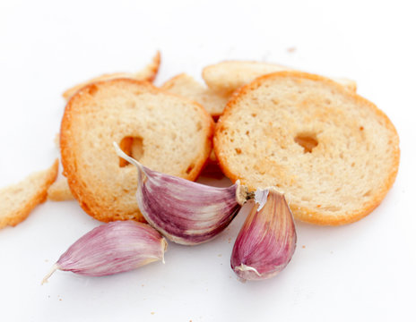 Slice of bake rolls , with garlic flavor