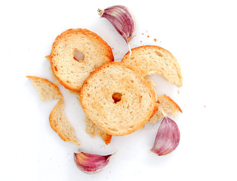 Slice of bake rolls , with garlic flavor