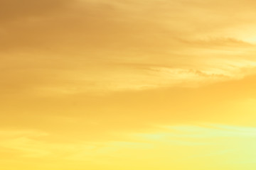 Beautiful abstract orange sky used for background