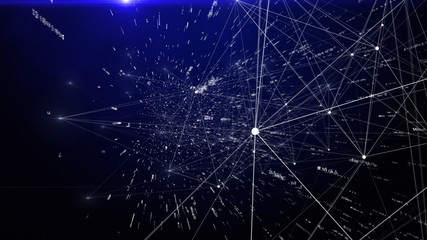 Abstract data connection background, technology concept