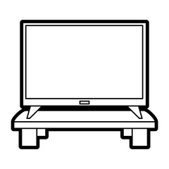 Tv icon Device gadget technology and electronic theme Isolated design Vector illustration