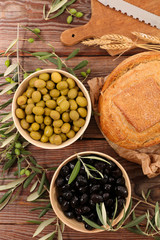 green and black olive