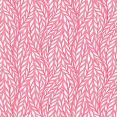 Hand drawn pattern with decorative floral ornament. Stylized colorful branches. Summer spring background, nature collection. Vector illustration