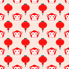 seamless pattern monkey