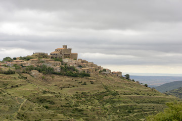 Obraz premium Miasto Ujue w Navarra, Hiszpania