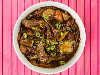  Beef and Black Bean Sauce With Red Peppers