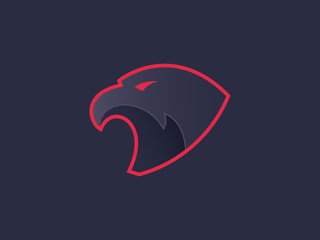 Eagle head logo. Vector logo template