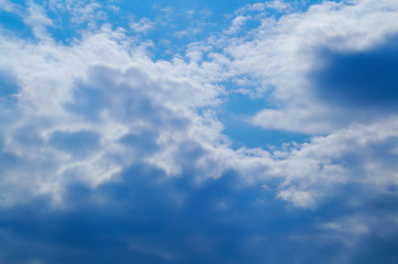 Obraz premium Blue sky with clouds