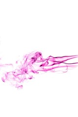 Abstract Violet smoke on white background, Violet background,Violet ink background,purple smoke