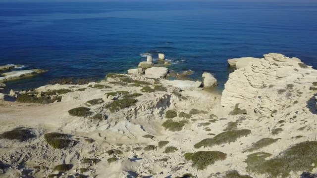  The seaside of the Mediterranean Sea. Seascape. summer
