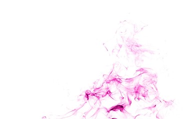 Abstract Violet smoke on white background, Violet background,Violet ink background,purple smoke