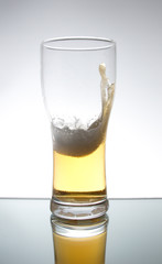 Glass, beer, splash