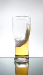 Glass, beer, splash