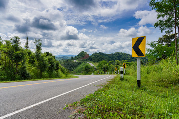 Road in the mountains.