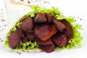 Sucuk burrito
