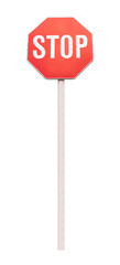 Stop sign isolated
