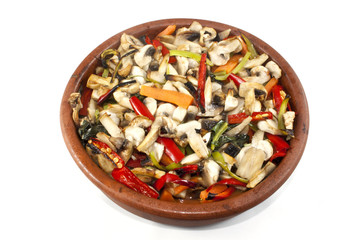 Isolated vegetable stew