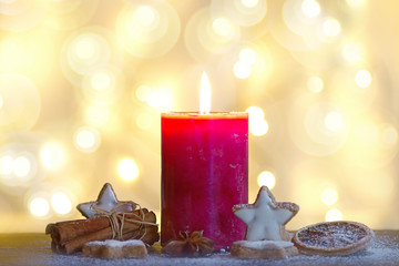 Kerze Weihnachtlicher Stimmung