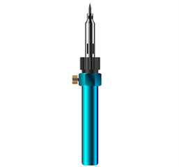 cordless portable gas soldering iron. Isolated on a white background. Realistic VECTOR