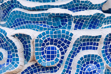 Blue mosaic