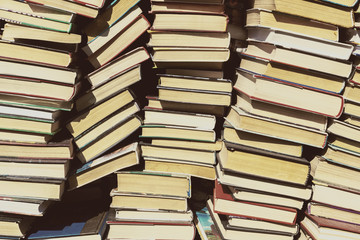 Background of old booksBackground of old books located in the bookstore
 in a bookstore