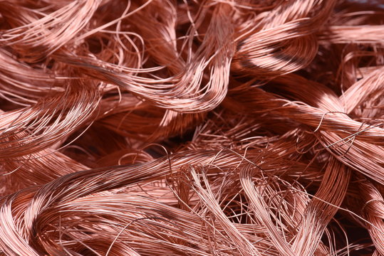 Copper wire texture