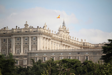 Fototapeta na wymiar The Royal Palace of Madrid, Spain 