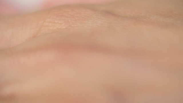 Extreme closeup of hand, skin detail