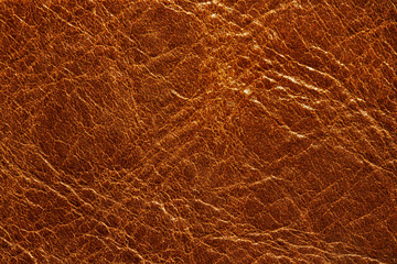 Brown leather texture closeup. Useful as background for design-works.