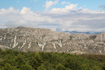 Fototapeta na wymiar View from Srd mountain, Croatia 