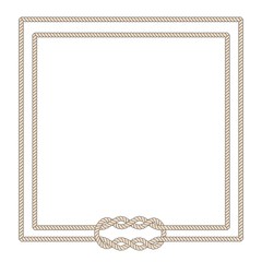 Blank poster template with nautical border