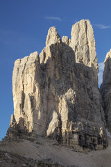 Fototapeta na wymiar alone giant rock in Italy