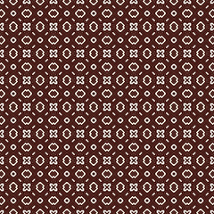 Outline seamless pattern with geometric ornament. Modern style background. Repeated figures wallpaper. Ethnic motif.