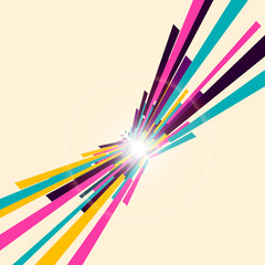 Abstract straight lines in modern vector style