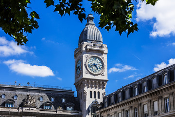 Clock Tower of the Gare de Lyon railway station. Paris, France - 169746914