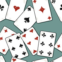 pattern of the drawn playing cards