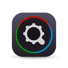 Dark MultiColor Web Button