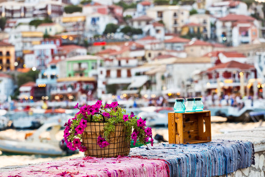 Parga coastal greek town